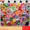 2D Bright Paper Flower Wall Backdrop, Colorful Floral Background