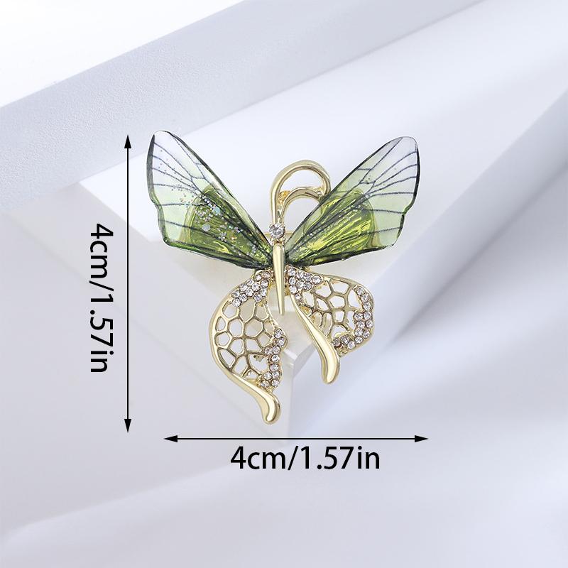 Брошь-бабочка-стрекоза-пчела, насекомое, эмаль, жемчуг, кристалл и стразы, корсажные броши