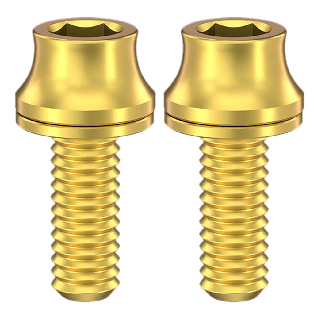 2 шт. M5x12 мм болты для крепления флягодержателя для воды, титановые сплавы, болты для крепления флягодержателя для велосипеда, винты с шестигранной головкой под торцевой ключ