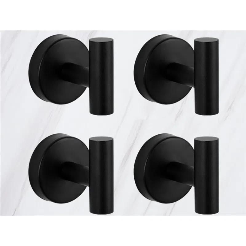 Металлический настенный крючок 4 шт., с монтажным комплектом, для ванной комнаты, коридора и кухни