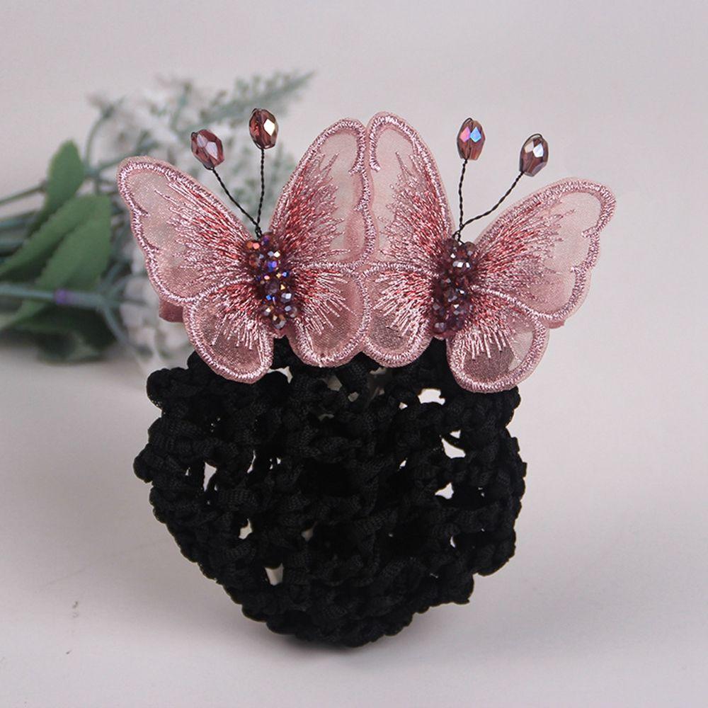 Отель Авиакомпания Стюардесса Конский хвост Зажим Корейский Пучок Снуд Женщины Пружинные Зажимы Заколки Чехол Сетка