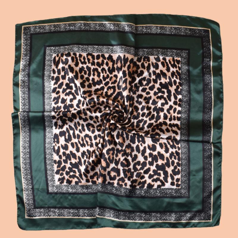 1PC Ladies Sexy Leopard Print Woven Scarf Large Fashionable Headscarf Travel Party Ladies Silk Scarf Versatile Wrap Stylish