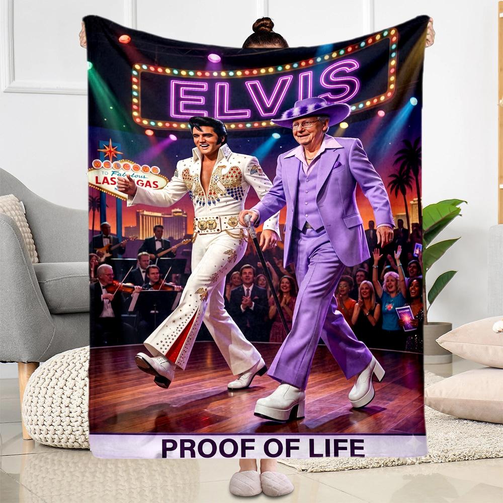 Elvis Presley Performance Blanket Warmthful Decor Great for Picnics Sofa Office Chair Four Seasons Multipurpose Stylish Decor