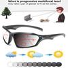 Sport Style Handcrafted Frame One-piece Nose Pads Fashion Photochromic Progressive Multifocal Reading Glasses +0.75 To +4