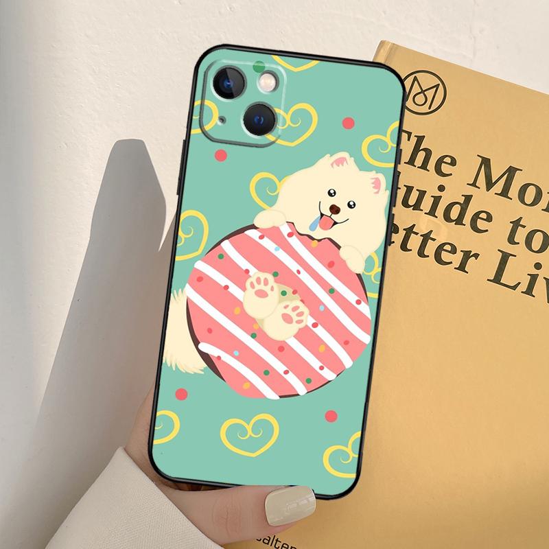 Samoyed Puppy Case For iPhone 13 14 Pro Max 11 12 Mini 6S 7 8 Plus SE 2020 2022 X XR XS MAX Cover Coque