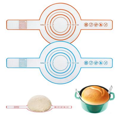 3 шт. силиконовый коврик для выпечки с антипригарным покрытием, многоразовый пищевой коврик для хлеба с длинной ручкой для домашней кухни