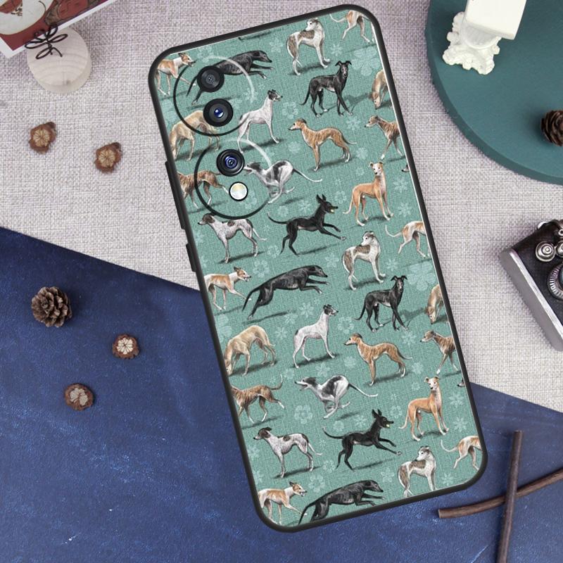 Galgo Greyhound Dog For Honor Magic 8 7 5 6 Pro Case For Honor X9d X9c X9b X9a X8c X8b Win 50 70 90 200 400 Lite