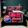 Japanese Element Duvet Cover Set Geisha Japanese Culture Theme Twin Bedding Set Double Queen King Size Polyester Qulit Cover