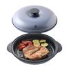 Anything Microwave Cooker Lenchin Magic Grill Easy Round Recipe Included Boiling, Steaming, Baking, Cleanup, Versatile, Shape, RCMG-01