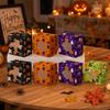 12/24Pcs Paper Halloween Treat Boxes Foldable Cookies Favor Boxes  Party Decoration