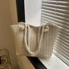 Summer Straw Handmade Women's Shoulder Bags Fashion Weaving Top Handle Large Capacity Ladies Vacation Tote Bag