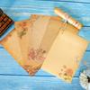 8 Pieces Antique Colored Printed Writing Paper Kraft Writing Stationery Papers Mail Paper
