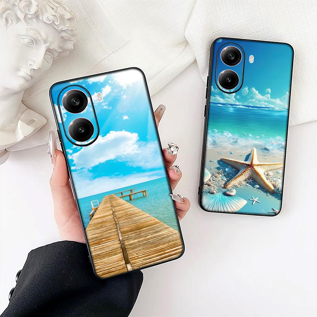 Чехол для телефона Samsung Galaxy S25 Edge S24 S23 FE Plus Ultra A16 A15 A55 A57 5G с дизайном «Морской пляж Путешествие Горы» Защитный чехол