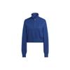 Adidas Originals Premium Essentials Half-Zip Knit Sweater Women Tops Navy IL1945