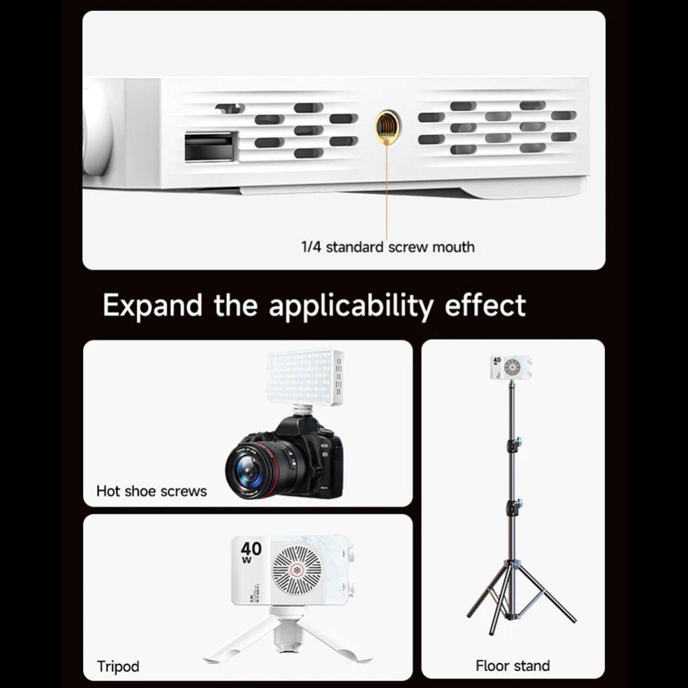 4400mAh Battery Mini LED Video Lamp 2800-9000K Pocket Photography Light Camping