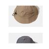Unisex trendy solid-color round-top drawstring hat, perfect for street style and outings, with adjustable size for larger head circumferences,