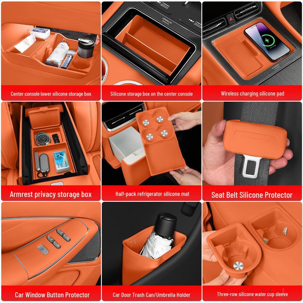 AITO M7 M8 M9 Accessories: Wireless Charger Pad & Interior Trim Mod Kit