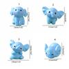 DIY Resin Animal Model Cartoon Elephant Micro Landscape Funny Elephant Ornaments  Garden Supplies