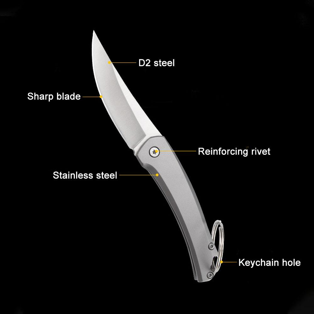 Портативный складной нож для кемпинга, небольшой карманный нож с лезвием D2, складные ножи для выживания на открытом воздухе, тактические охотничьи ножи
