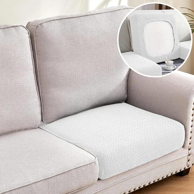 Жаккардовые Роскошные Чехлы для Диванов Эластичные Чехлы для Секционных Диванов Чехлы для Сидений Однотонные Чехлы для Диванов для Гостиной Шезлонг Домашние Животные