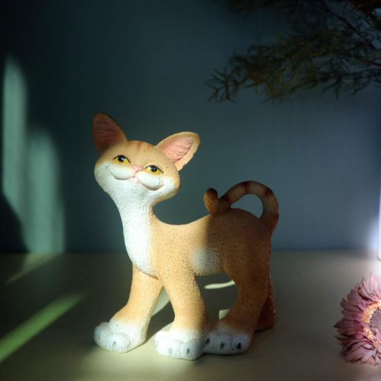 Орнамент Кот Удачи Материал смола Тонкая работа Скульптура кота Символ богатства Декор Украшение для дома и вечеринки