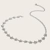 Metal Shiny Waist Chain With Star Pattern For Dresses And Skirts Summer Wear