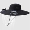 Solar Powered Sunshade Fan Cap Breathable Quick Drying Sunshade Cap