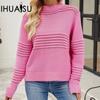 Autumn and Winter Pullover Sweater Pit Stripe Women's Knitwear Fashion Sweater