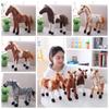 Stuffed Animal Simulation Horse Plush Toys Plush Simulation Horse Plush Doll  Kids Gift