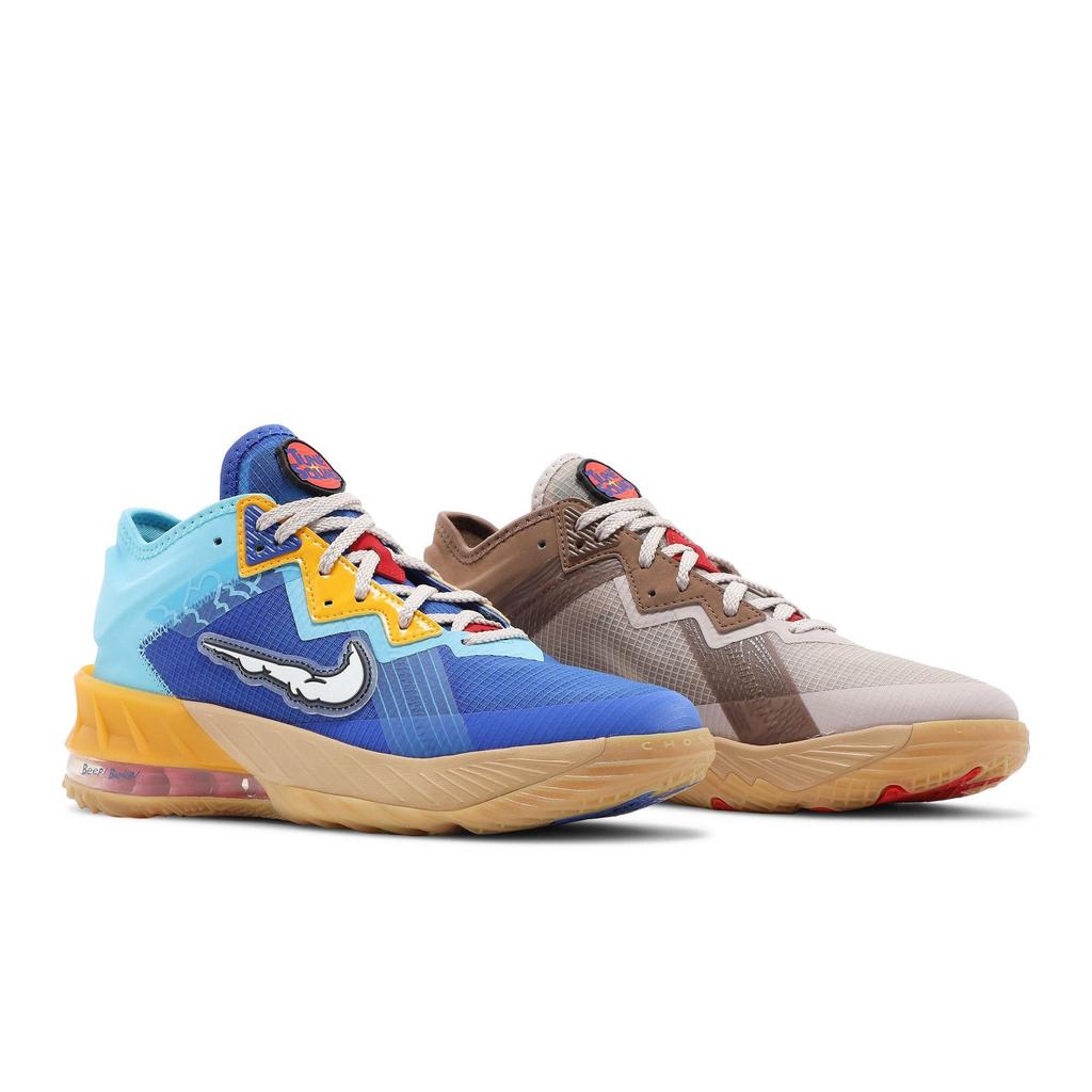 Nike Дорожный бегун' (унисекс) Детские баскетбольные кроссовки Racer Blue / Baltic Blue / University Gold / White