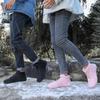 Men's and Women's Winter Non-Slip Waterproof Snow Boots with Thick Sole and Plus Velvet Lining, Barefoot Five-Finger Design.