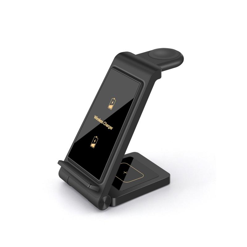3 In 1 Wireless Charger for Samsung S23 Ultra/S22/S21/S20/Note 20/Z Flip 4/Z Fold 4 Fast Charging Station for Galaxy Watch 5 Pro