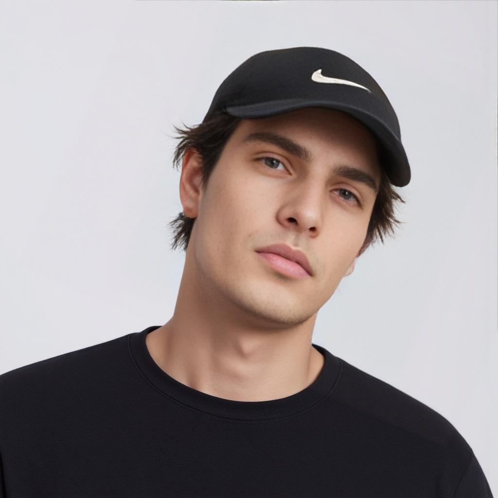 Nike Legacy91 Быстросохнущая Гольф Спортивная Пэчворк Вышивка Полиэстер Кепка-Утка Унисекс Шляпы Черная DH1640-010