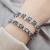 Популярный европейский и американский браслет с супер сверкающим семицветным цирконием