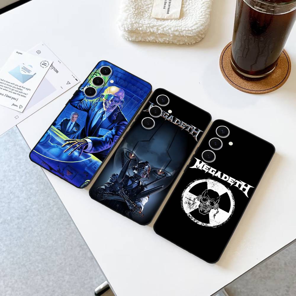 Чехол для телефона с логотипом M-Megadeth для Samsung S 24 Fe 25 Ultra Plus 20 Lite 21 30 22 23 24 22 Ultra 5G Fundas