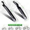 RBRL Mountain Bike Lengthen Widen Fender Durable Mudguards 26 27.5 29 Adjustable Bicycle Anti Shake Wings Set Mtb Ass