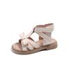Kids Summer Sandals Kids Beach Sandals High-top with Bow-knot Princess Sweet Water Shoes Children Gladiator Sandals T-strap Soft
