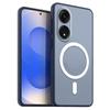 Магнитный железный кольцевой чехол для телефона OPPO A78 5G Матовый мягкий ТПУ Ударопрочный чехол