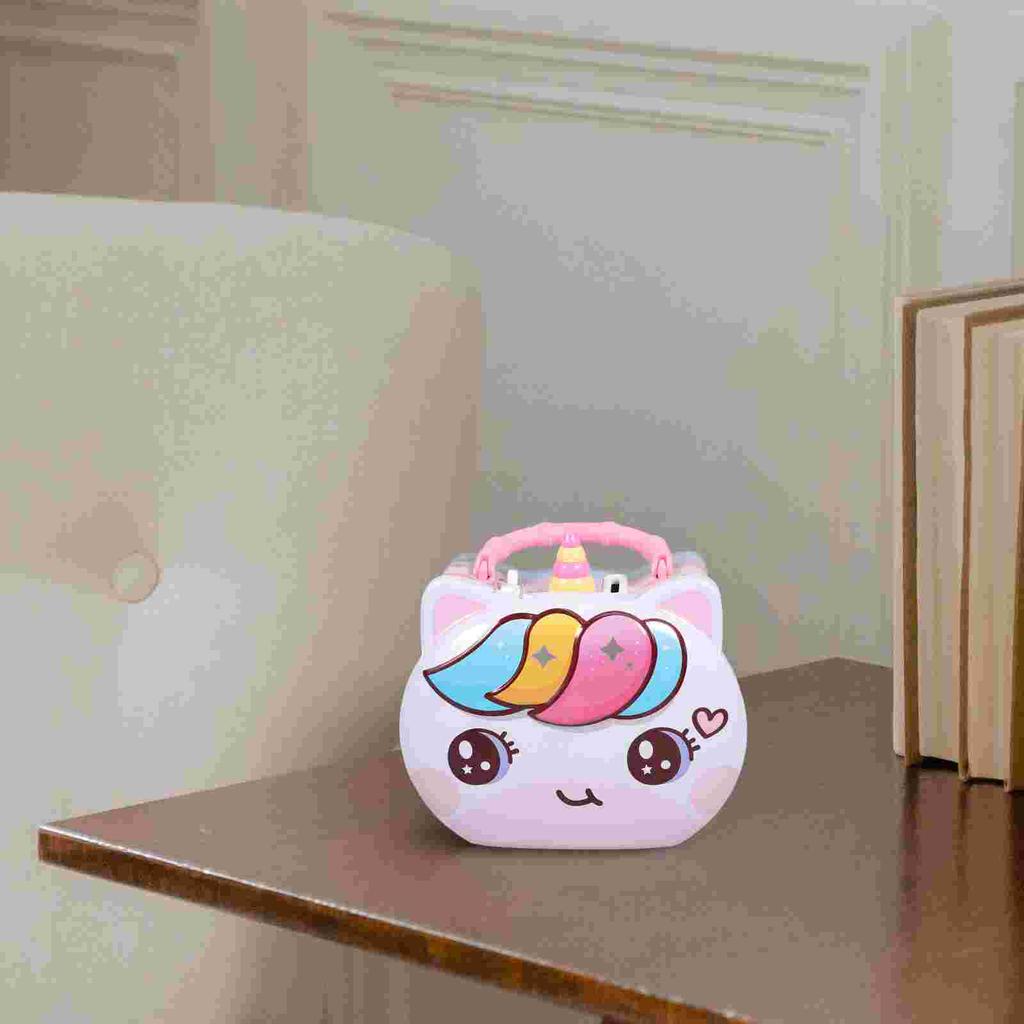 Kid Piggy Bank Girls Little Banks Cartoon Gift Metal Toddler Child