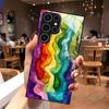 Цветной стеклянный узор 2D чехол для телефона для Samsung S26 S25 S24 S23 S22 S21 S20 A56 A36 A16Прочный устойчивый к царапинам силиконовый чехол