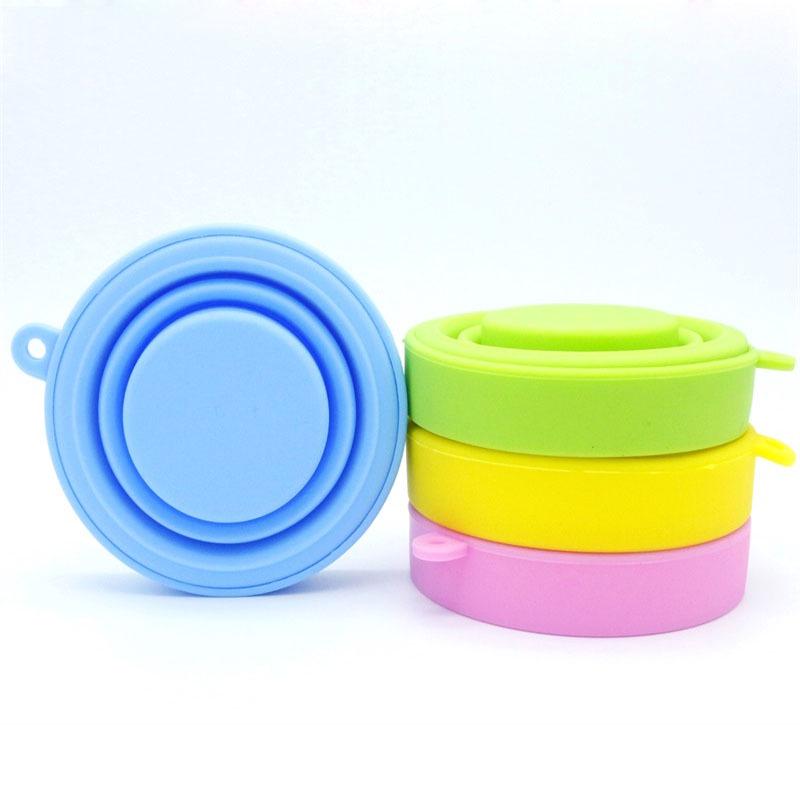 Складная силиконовая дорожная чашка: Компактное хранение воды, ополаскивателя для полости рта и менструальных выделений для занятий спортом на открытом воздухе