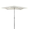 Aktive Garden Square Parasol - Grey - Aluminum Pole - 300x300cm