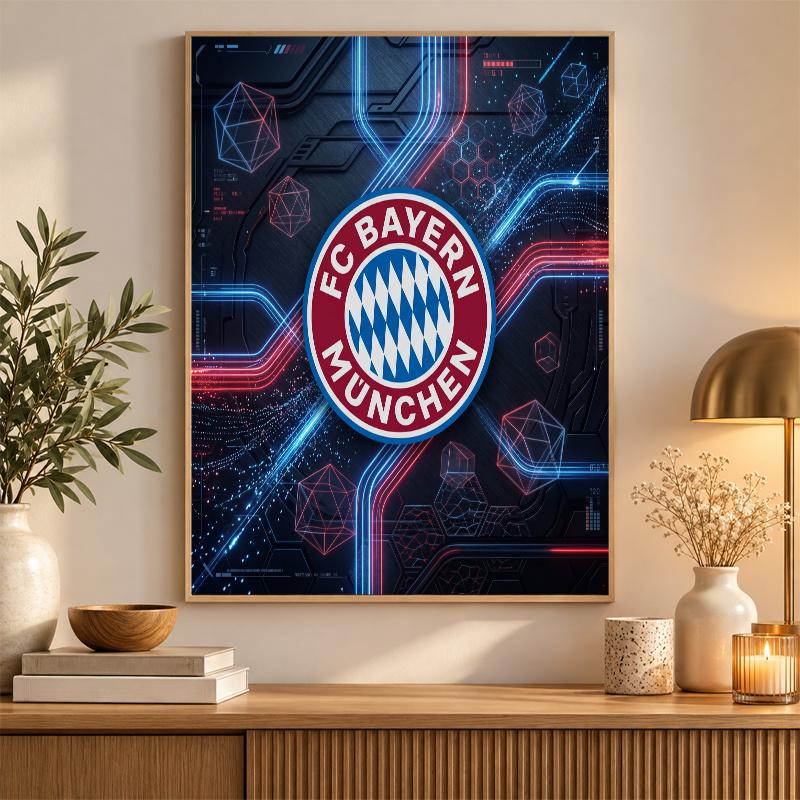 Bayern Munich Diamond Painting Kit 5D Full Drill DIY Diamond Mosaic Wall Art Home Decor