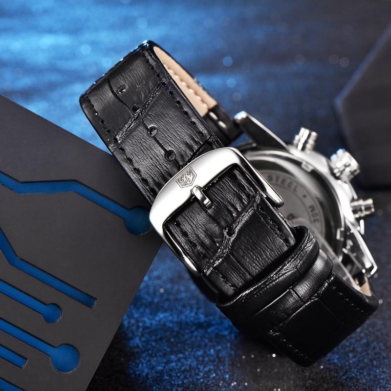 BENYAR Men's Sports Waterproof Quartz Watch Top Brand Japen Movement Luxury Clock Casual