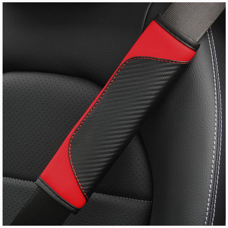 PU Leather Safety Seat Belt, Shoulder Cover, Breathable Protection, Padding Pad, Interior Access, Car Accessories,1- 2Pcs