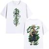 Anime Demon Slayer: Kimetsu no Yaiba Sanemi Shinazugawa Graphic T-shirt, Unisex Cartoon Casual Short Sleeve T-Shirt