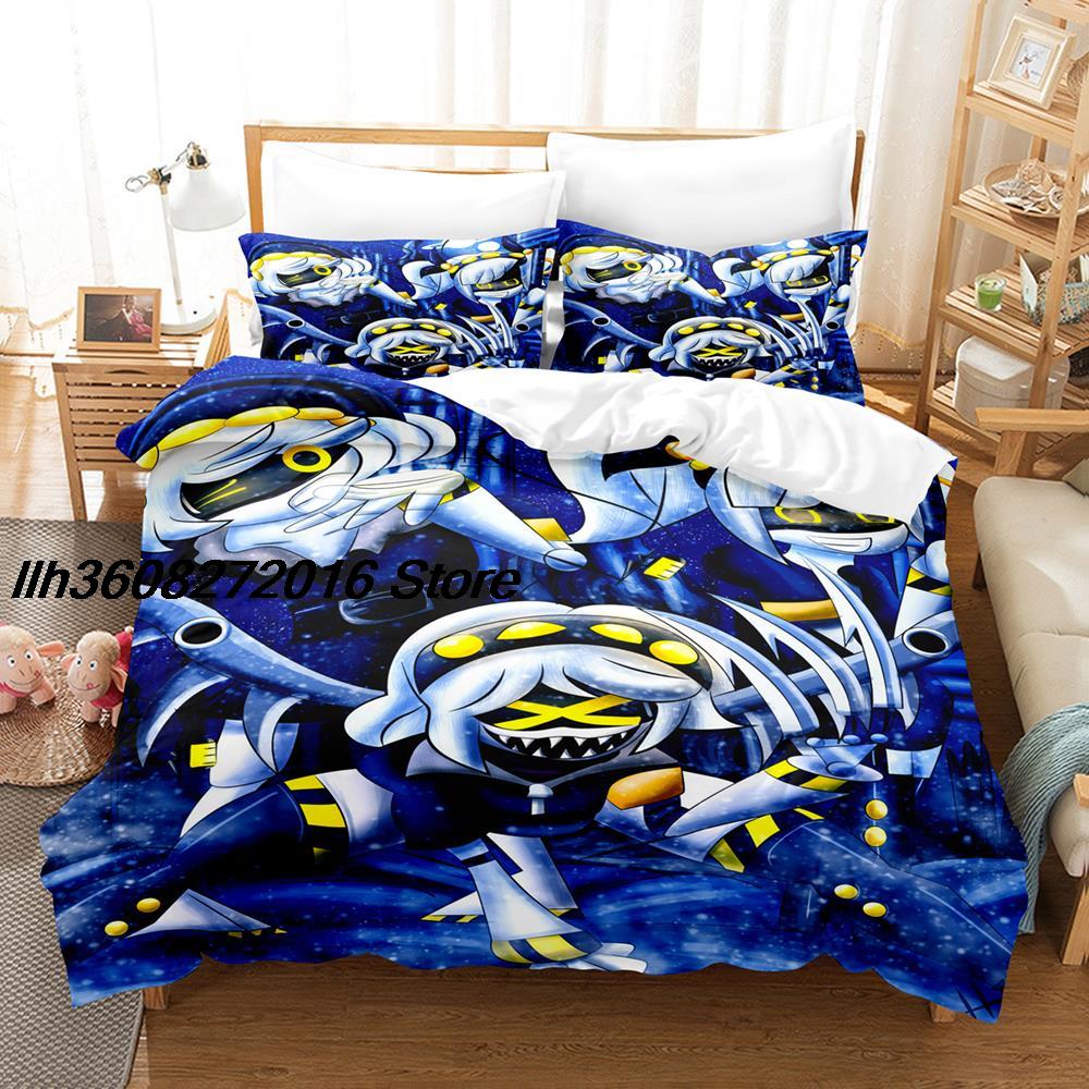 Комплект постельного белья Murder Drones Single Twin Full Queen King Size, комплект постельного белья Aldult Kid Bedroom Duvetcover Sets 3D Anime Bed Sheet Set