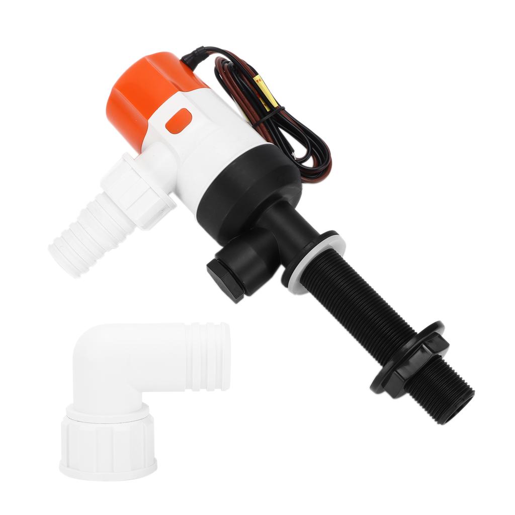 Fishing Boat Aeration Pump Live Bait Tank Aerator Submersible Cartridge Marine Accessories12V 1100GPH