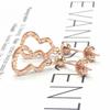 Purple Gold Gourd Stud Earrings Shiny Earrings Women'S Trend Rose Gold Plated Earrings