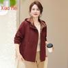 Women's Mid-Aged Casual Zip-Up Jacket